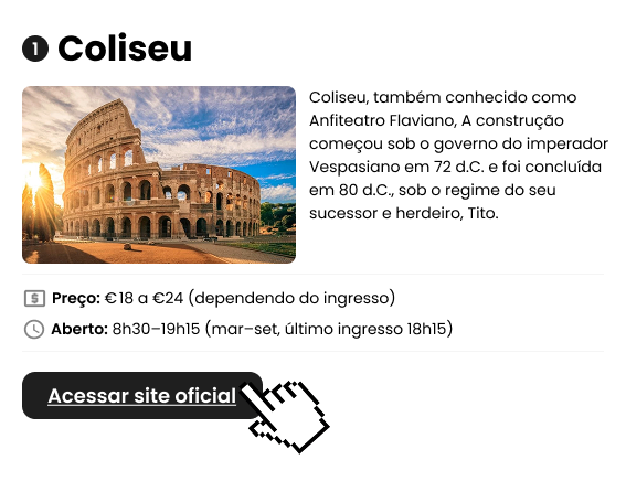 Links de ingressos seguros